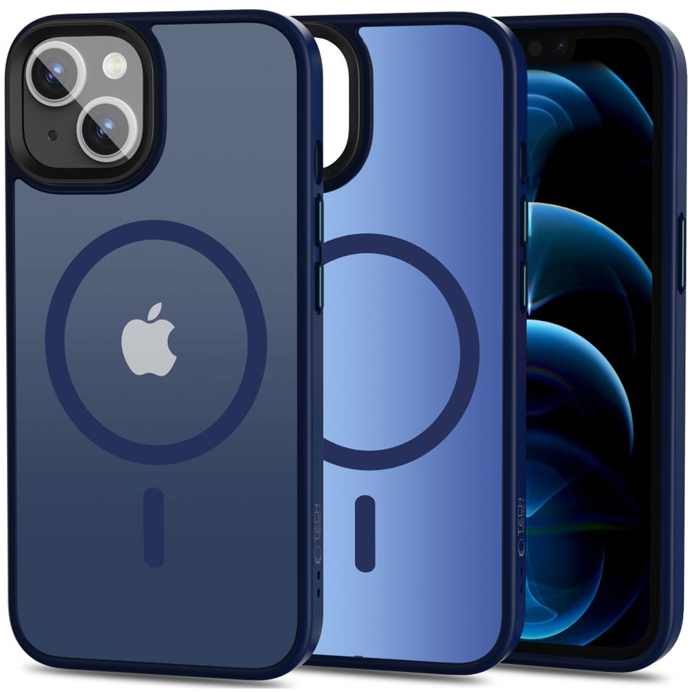 Joom Tech-Protect Magmat Magsafe iPhone 13 Matt Marineblau - Bild 2