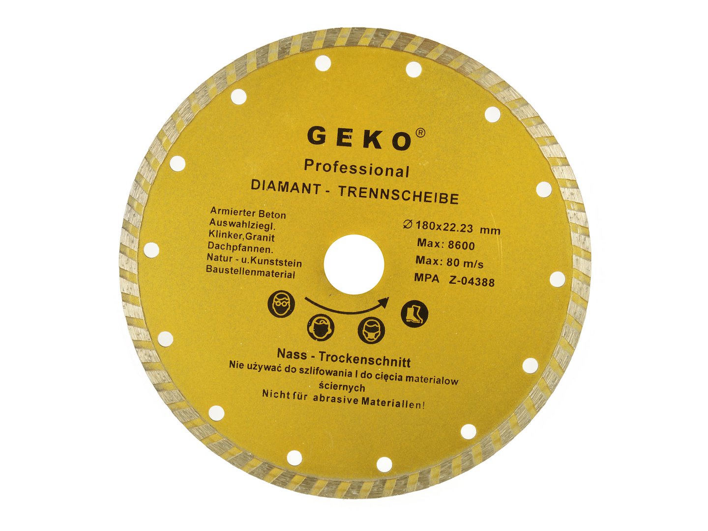 Import Durchm. Scheibe 180mm Turbo Geko Profi (50)