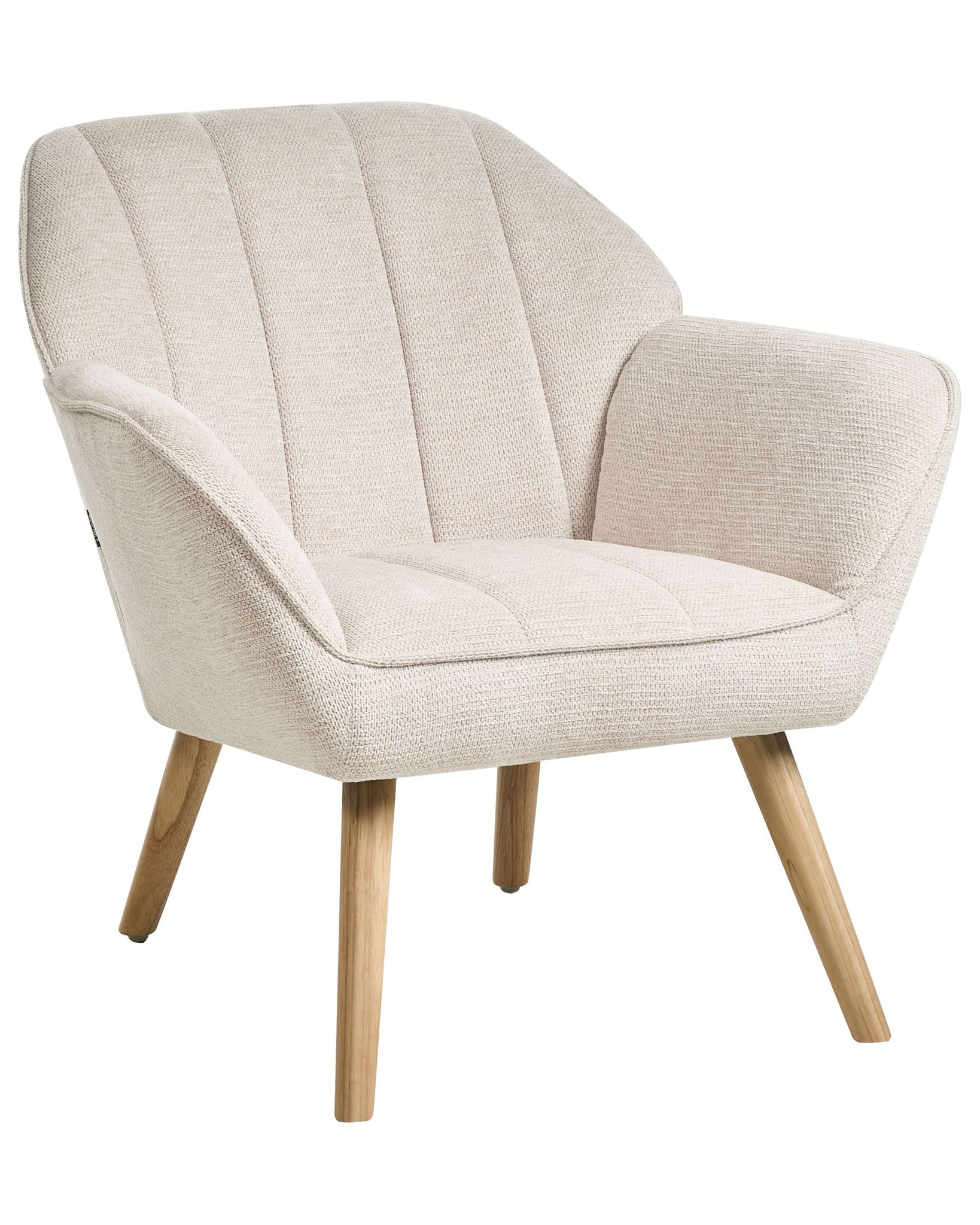 Beliani Armchair Torud Fabric Light Beige