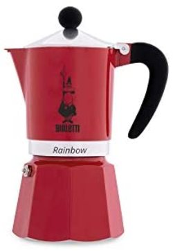 Bialetti Rot Moka Express Rainbow Espressokocher - Für Offene Flamme/Elektroherd - Geeignet Für Die Zubereitung Von 3 Tassen - Bild 9