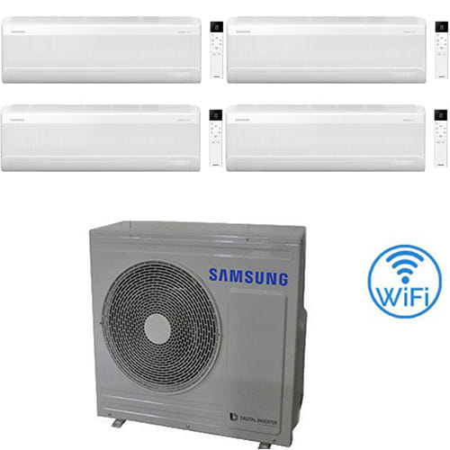 Climatizzatore Condizionatore Samsung Windfree Avant S2 R32 Wifi Quadri Split Inverter 7000 + 7000 + 9000 + 12000 Btu Con U.e. Aj080txj4kg/eu Novitá Classe A++/a+ Novita' 2025