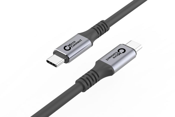 Schwarz Usb-C-Kabel 0,5 M 100 W 40 Gbit/S Usb4 - Microconnect - Bild 4