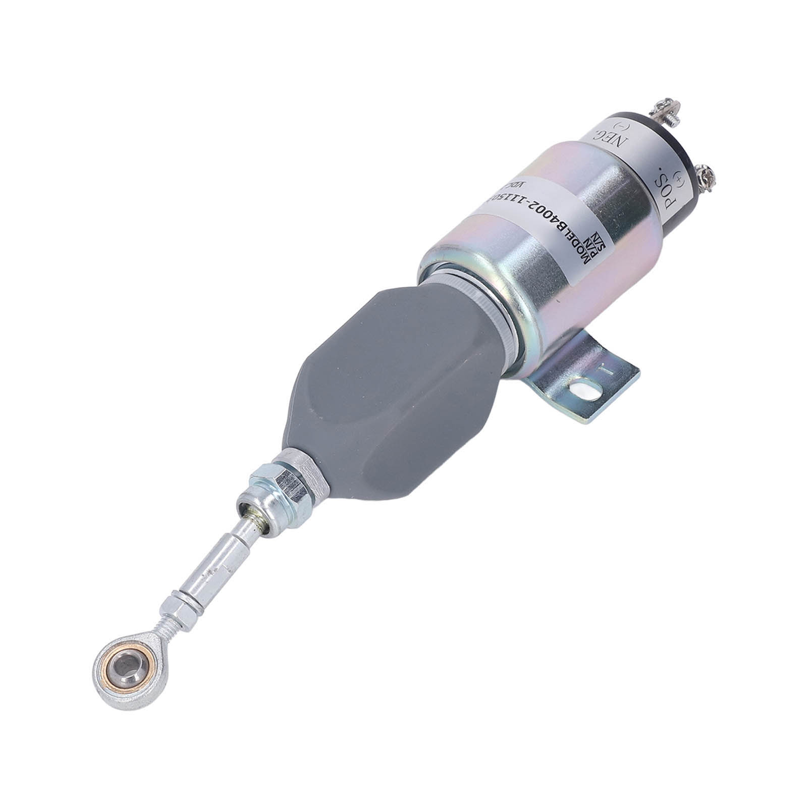 Interrupteur d'arrêt pour groupe électrogène diesel, fer, 24 V, entraxe 55 mm, 1 pièce