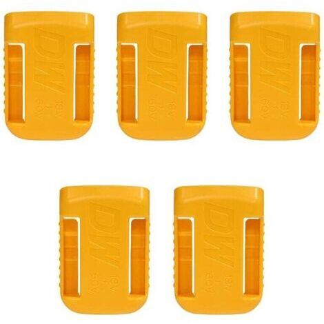 Support de batterie pour outils, clip de ceinture, plastique dur, lot de 5