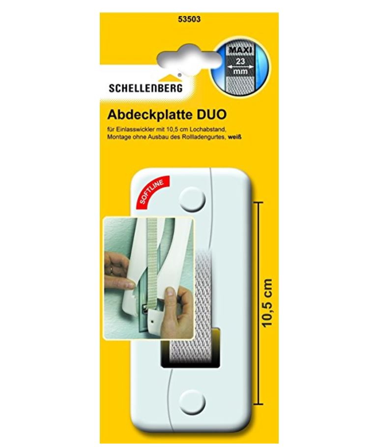 Abdeckplatte Duo, Weiß 10,5 Cm - 53503 - Schellenberg