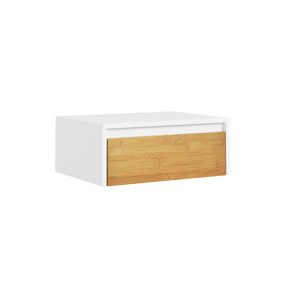 SoBuy Nachttisch 1 Schublade Weiß 40x29x15cm Modern