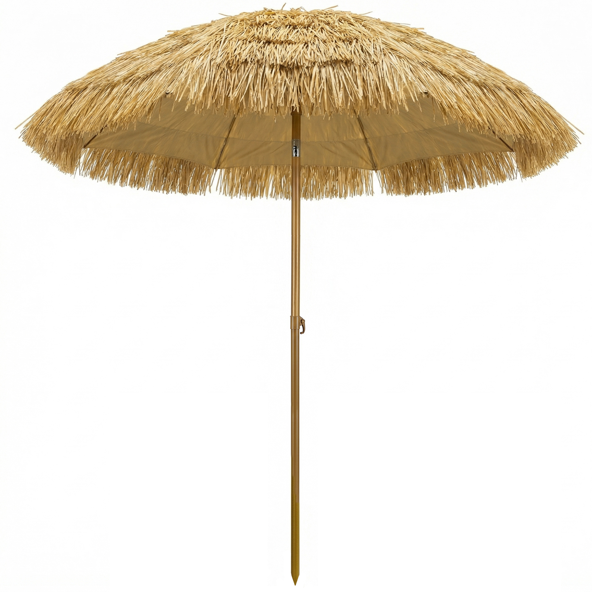 Parasol De Plage À Franges De Paille Ø178 Cm