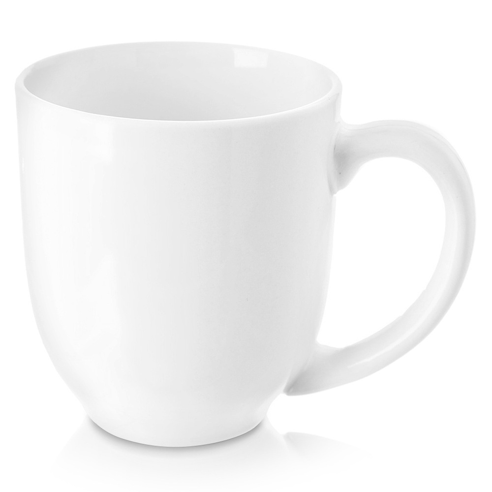 Northix Mona White Porcelain Mug 450 Ml