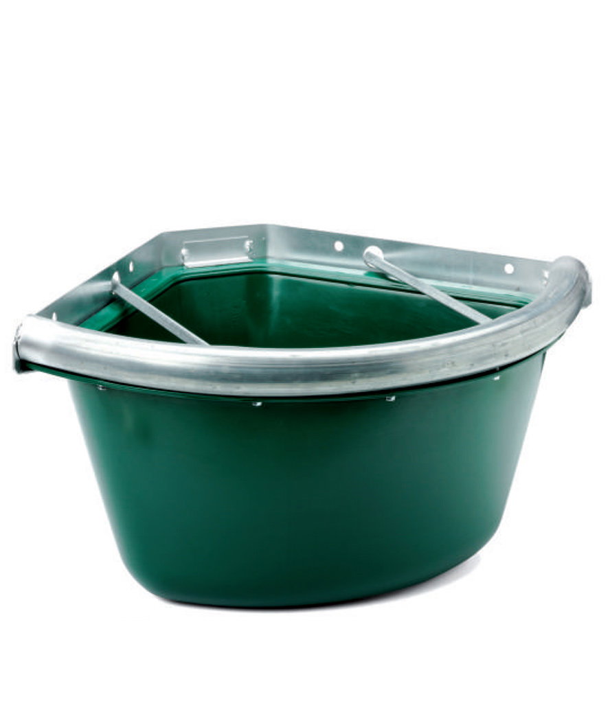 Tattini Grün Futternapf Pferd Eckig Antigastrisch - Bild 2