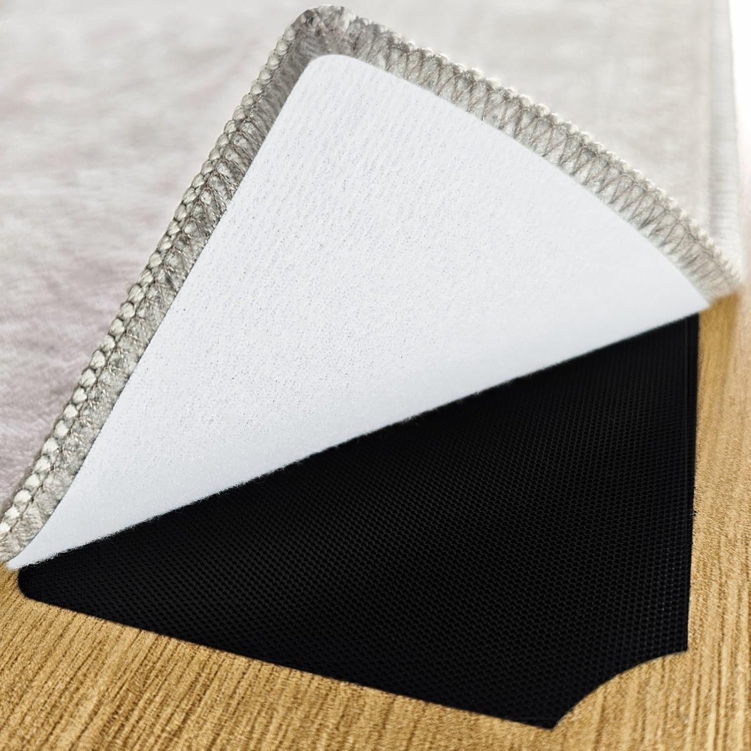 Tapis antidérapant réutilisable pour parquet et sol carrelé, lavable, lot de 12 paires