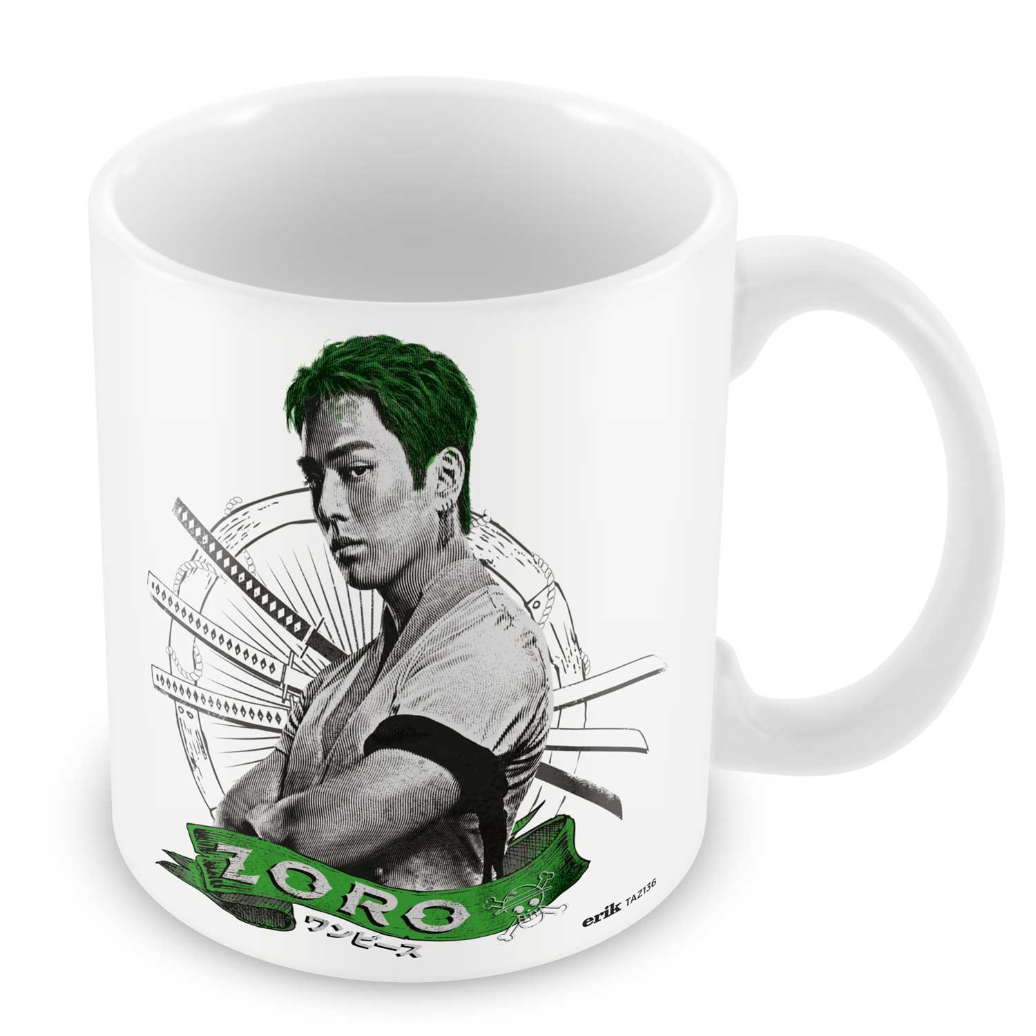Grupo Erik „One Piece“-Tasse Mit Erik Aus Der „Erik“-Reihe Von Netflix – Roronoa Zoro – Frühstückstasse