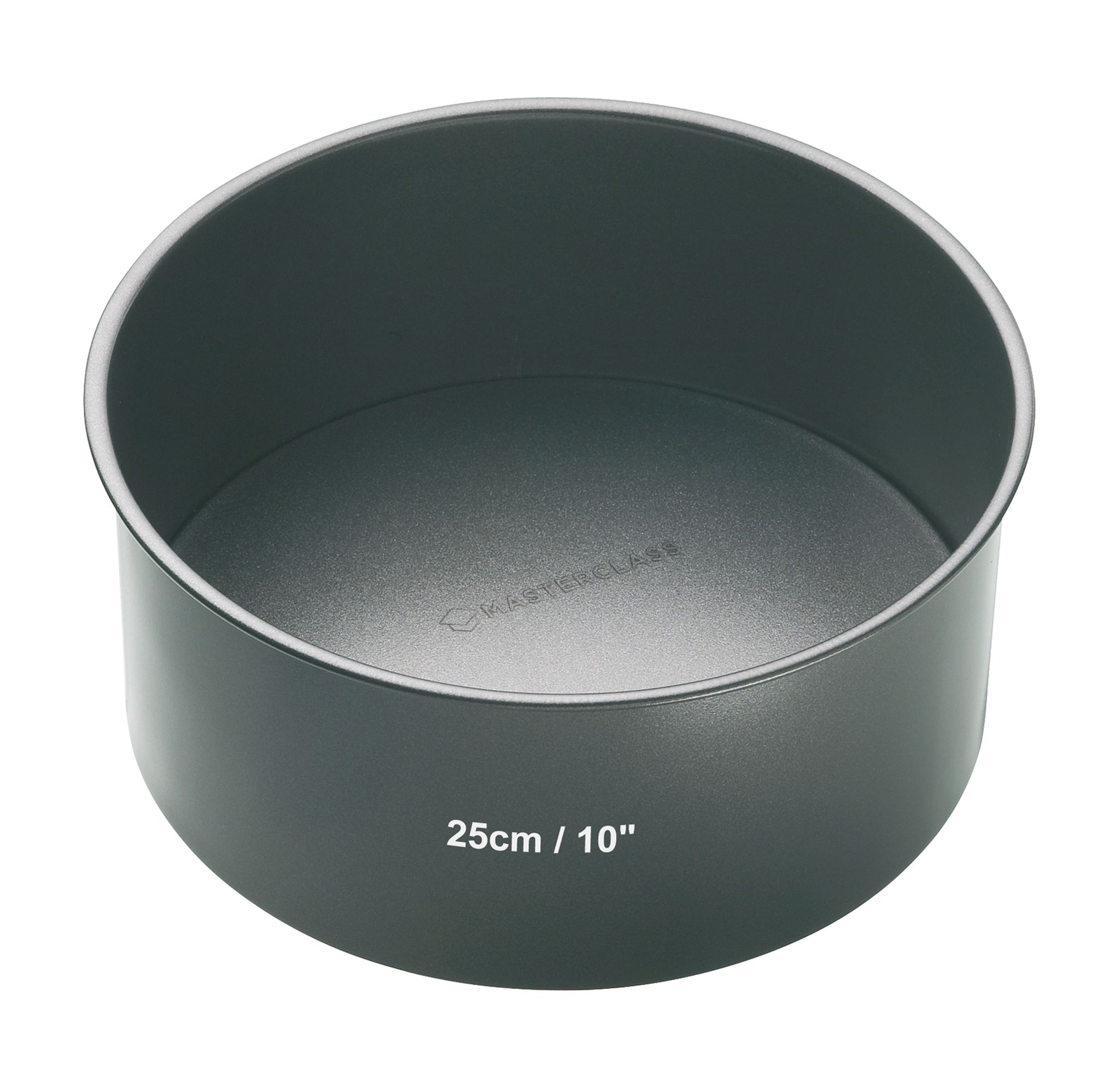Kitchen Craft Grau Master Class - Runde Kuchenform (Abnehmbarer Boden, Antihaftbeschichtet, 25 Cm)