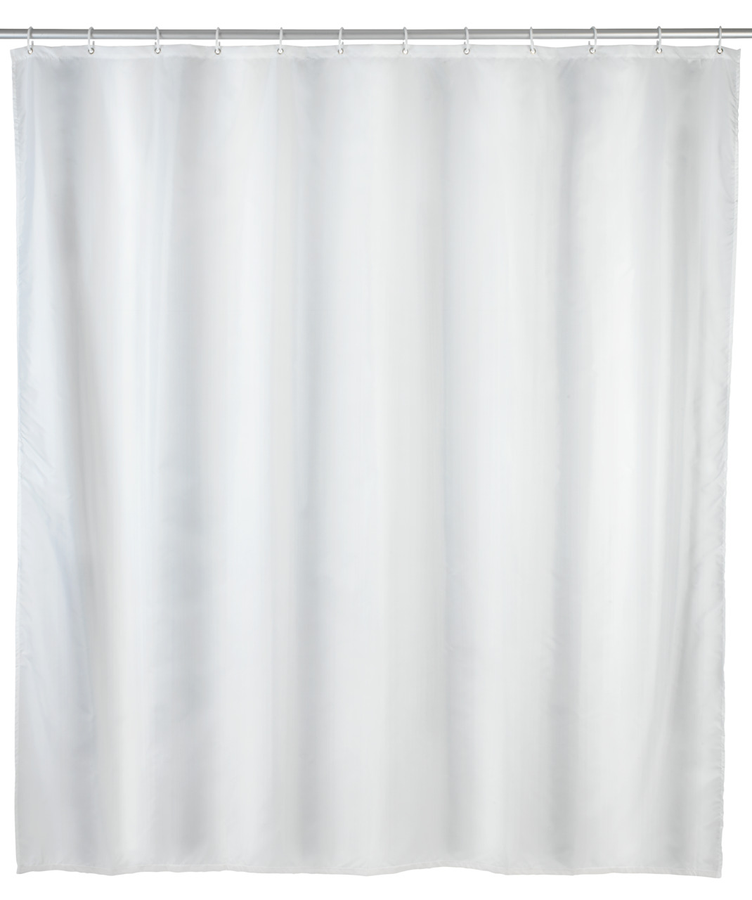 Wenko Weiss Uni Duschvorhang 120 X 200 Cm, Weiß, Polyester, Waschbar - Image 4