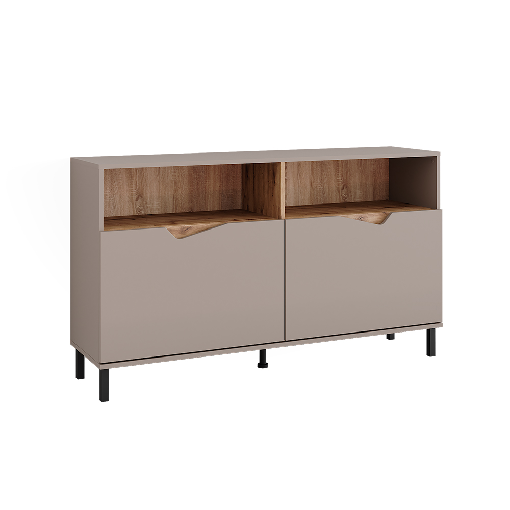 Kommode Marelle, Greige/artisan, 140 X 81.3 Cm Mit 2 Türen, Vicco