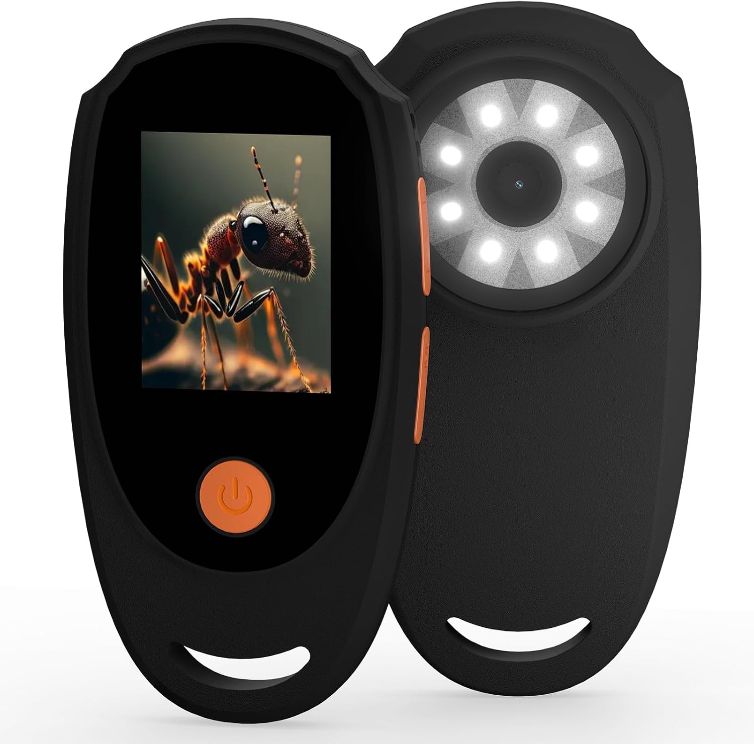 Microscope numérique portable avec écran IPS 2 pouces, grossissement 500x, 2 mégapixels, 8 LED