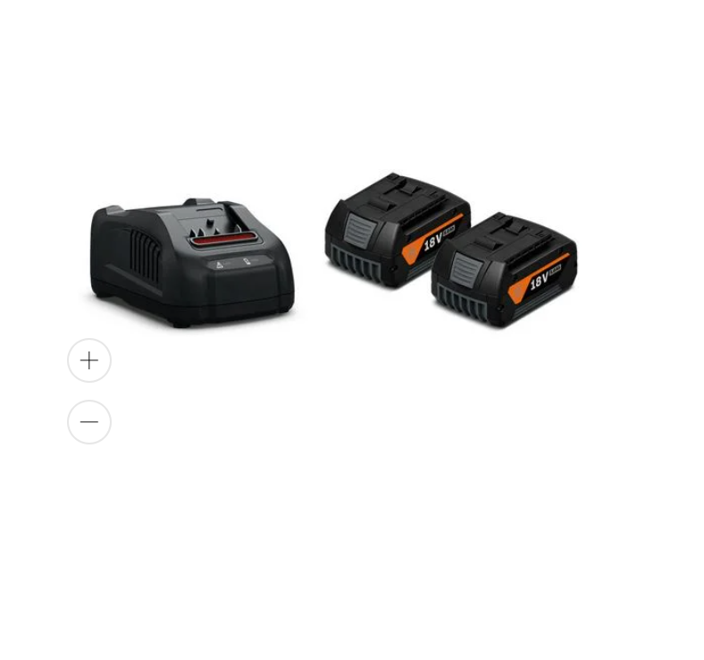 Fein - Akku-Starter-Set Gba 18 V 5.0 Ah As- 2 Li-Ionen Akkus Mit Ladegerät Gal 1880 Cv (92604246010)