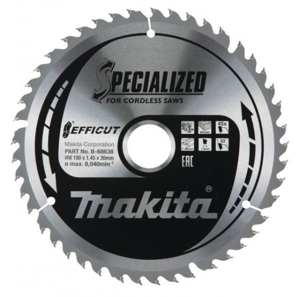 Efficut TCT lame de scie circulaire 190x30 mm pour bois — photo de l’offre ManoMano