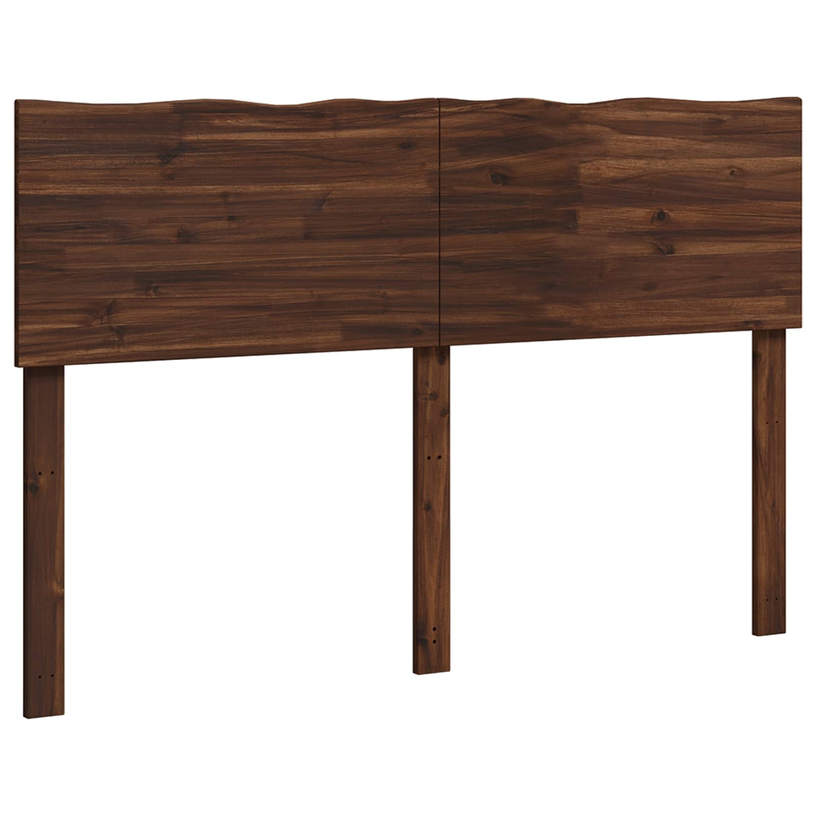 Vidaxl Dunkelbraun Baumkanten-Kopfteil Rostock 140 Cm