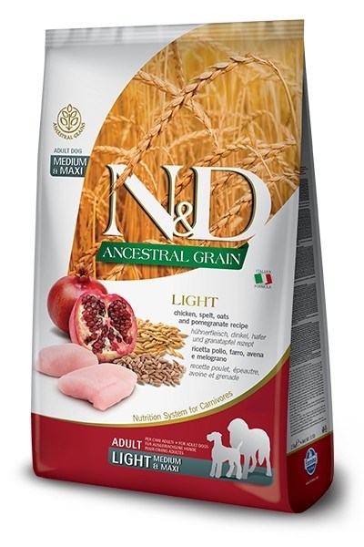 FArmina N&D Ancestral Grain Huhn Adult Light Medium Maxi 12kg futter Hunde Huhn - Image 3