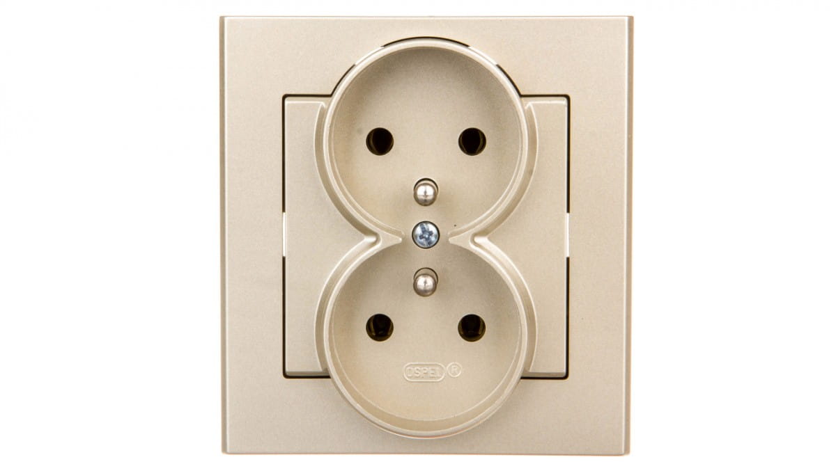 Ospel Gold Steckdose, Gp-2Rz/39 - Bild 3