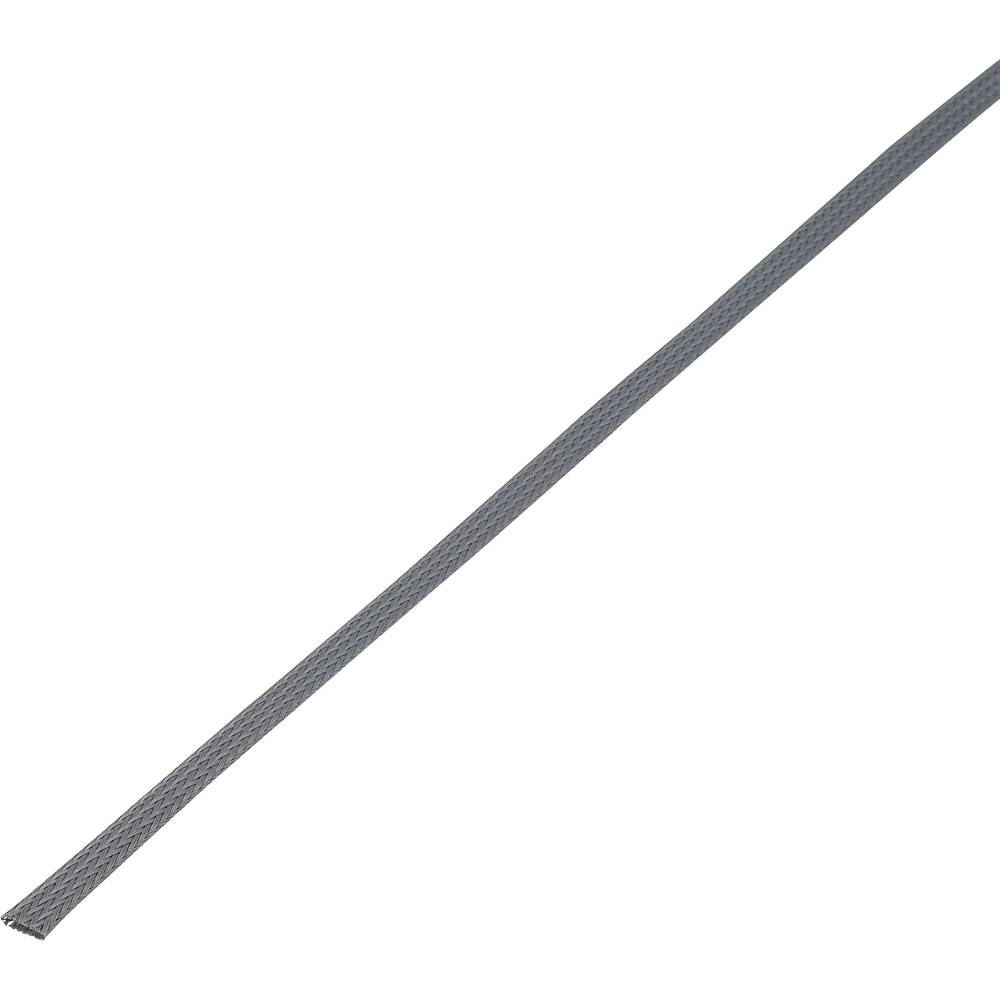 TRU Components 1572551 CBBOX0915-GY Geflechtschlauch Grau PET 8 bis 14mm 10m
