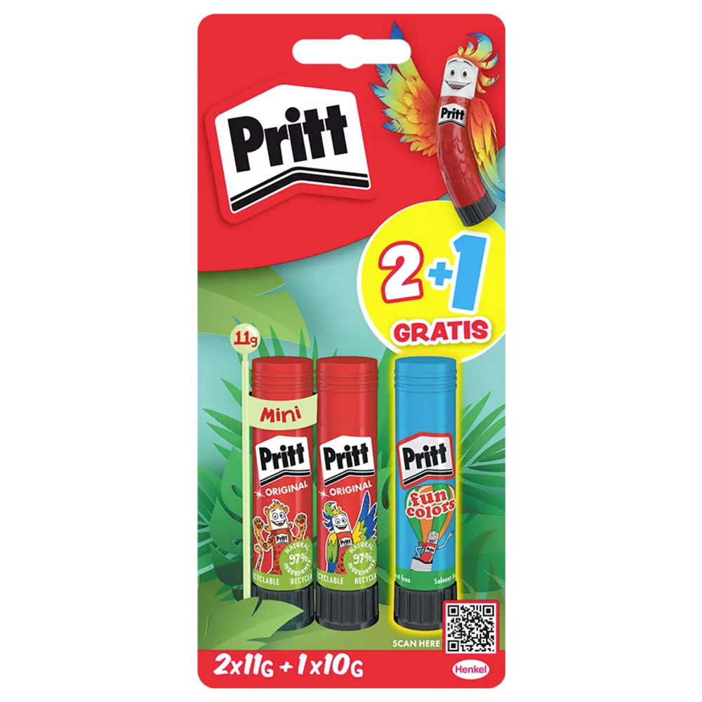 Pritt Klebestift Multipack – 2x 22g + 1x 20g  (1 Set) - Image 5