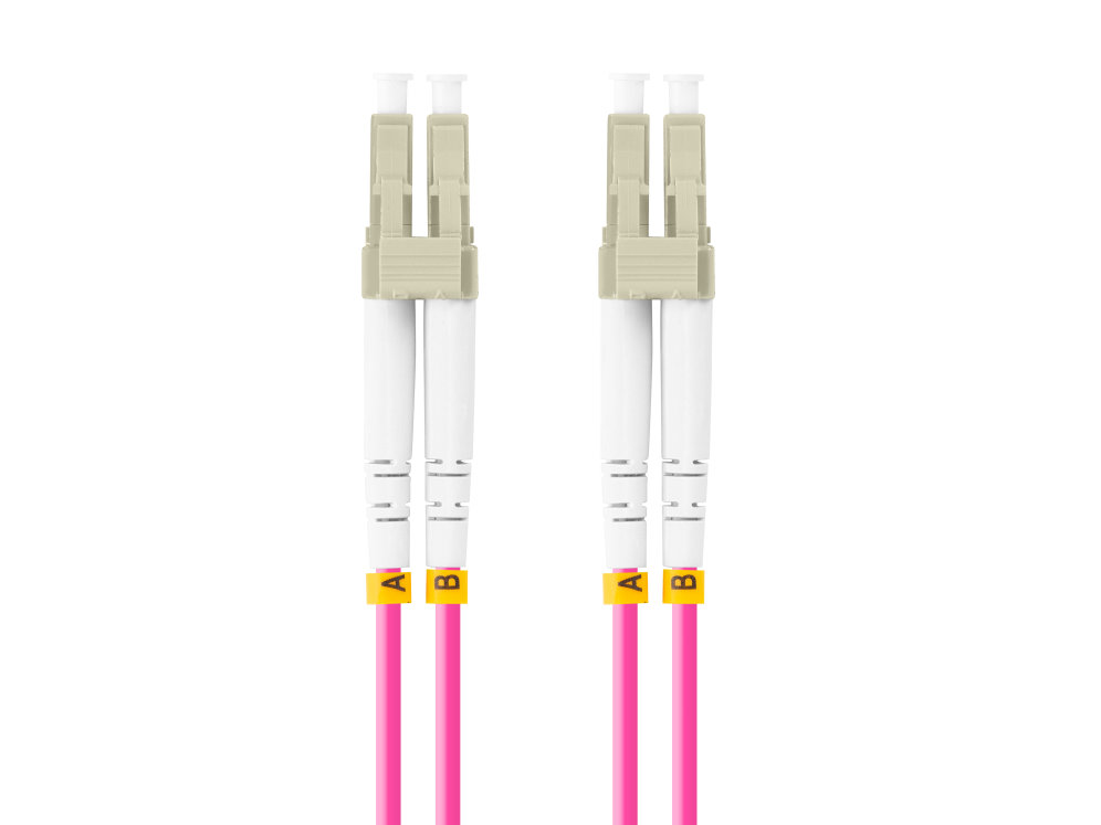 Lanberg Violett Mm Lc/Upc-Lc/Upc Duplex 3,0 Mm Om4 50/125 Lszh 5 M Es Glasfaser-Patchkabel