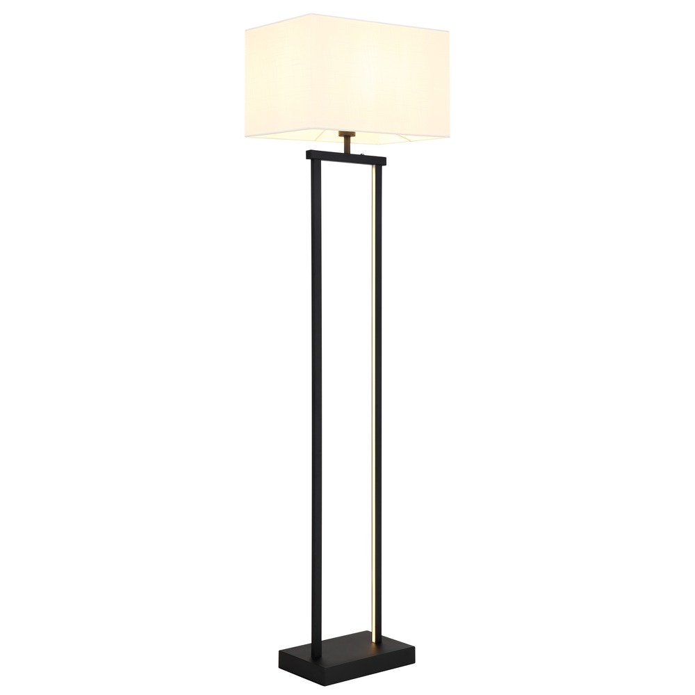 Globo Lighting Schwarz Led Stehleuchte Stehlampe Wohnzimmerlampe Touchdimmer Metall H 153 Cm