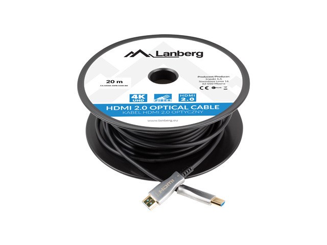 30M HDMI Kabel m/m V2.0 30M schwarz optisch AOC CA-HDMI-20FB-0200-BK - Bild 6