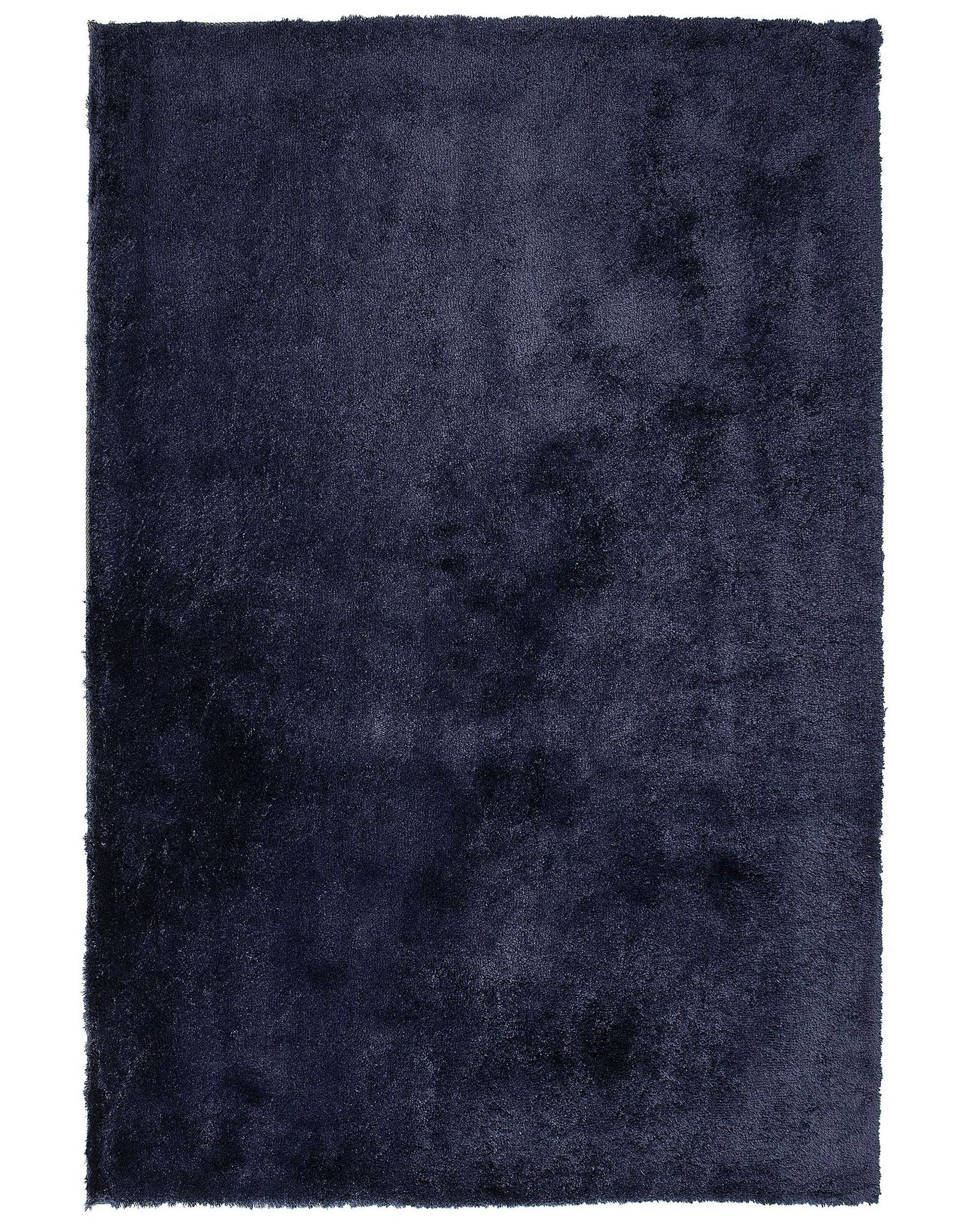 Beliani - Tapis Épais 140 X 200 Cm En Tissu Coton Bleu Doux Au Toucher