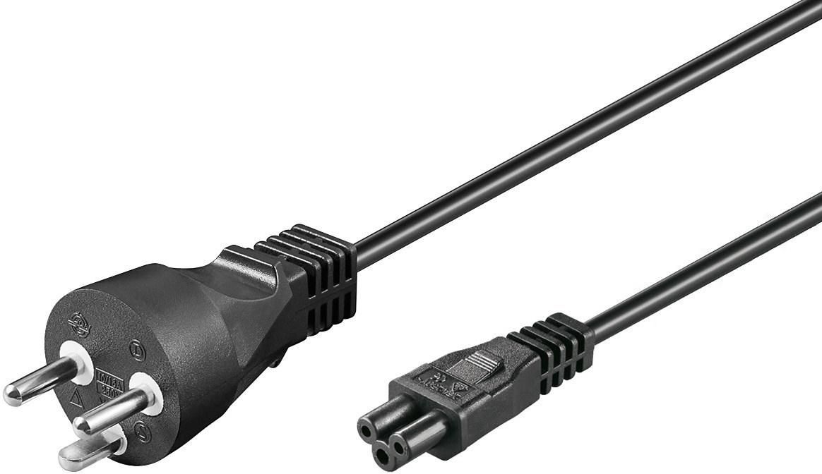 Microconnect Schwarz -Stromkabel Dänemark K-C5 1 M