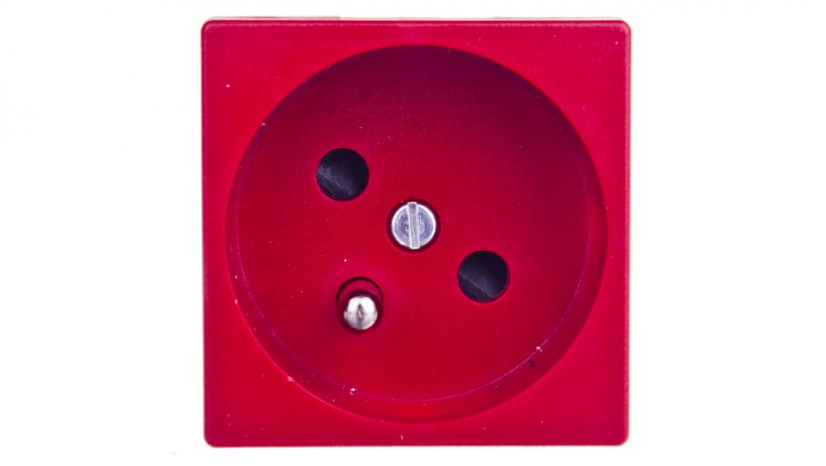 Simon Rot Connect K45 Einzelsteckdose Mit/Ohne 16A Ip20, Schnellverbinder, K22/6