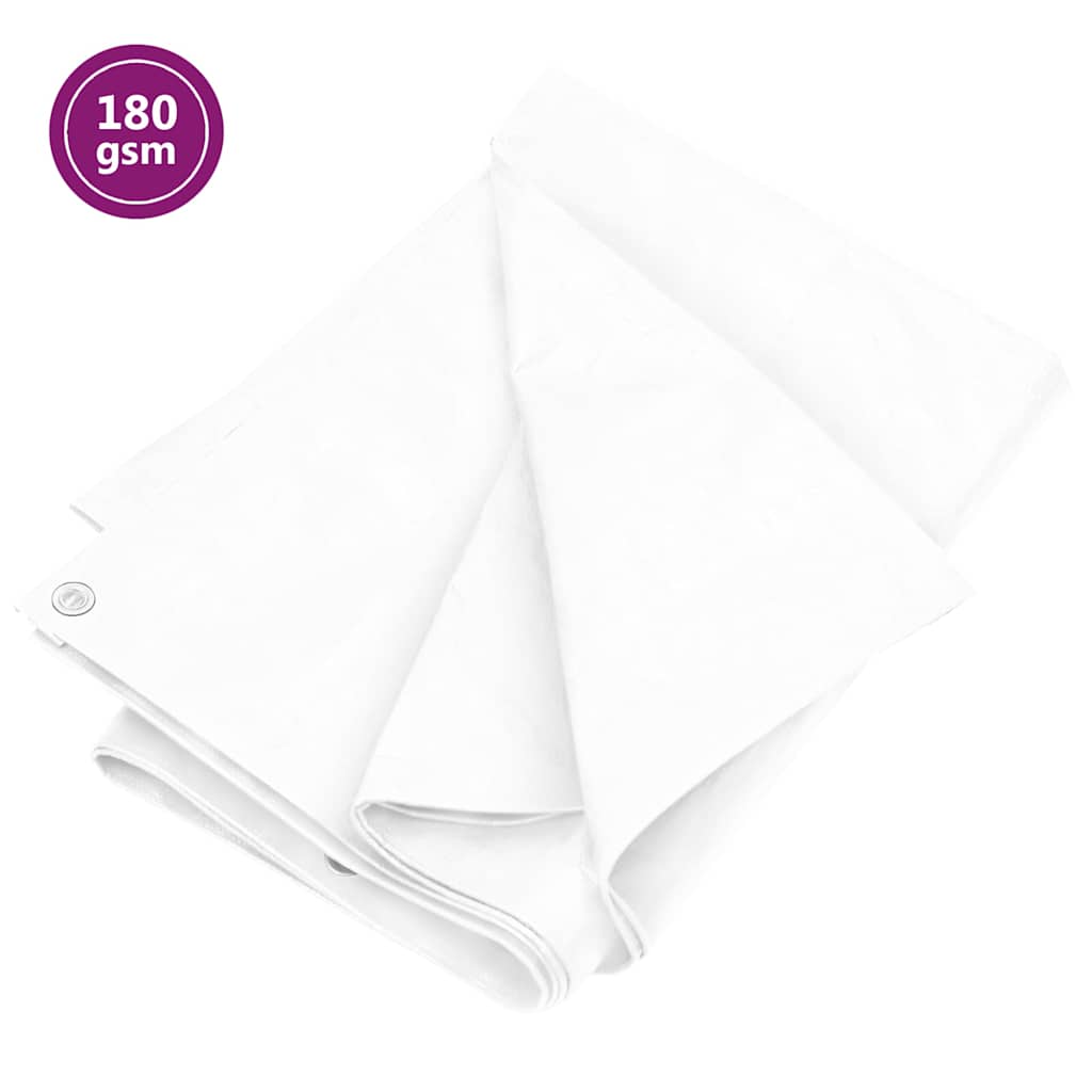 Vidaxl Weiß Tarpaulin 180 G/M² 2X3 M White Hdpe