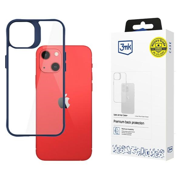 3MK Satin Armor Case+ iPhone 13 niebieski/blue (Apple iPhone 13), Smartphone Hülle, Transparent, Blau - Bild 2