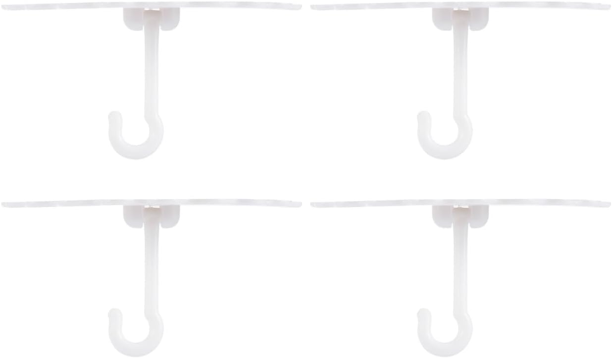Crochet adhésif pour moustiquaire et baldaquin, plastique blanc, fixation sans perçage