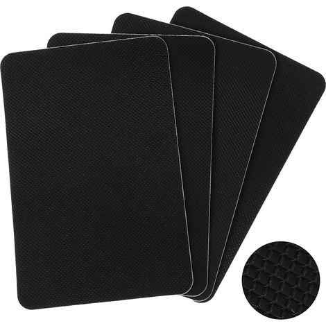Bande adhésive antidérapante en caoutchouc noir, imperméable et insonorisante, lot de 4