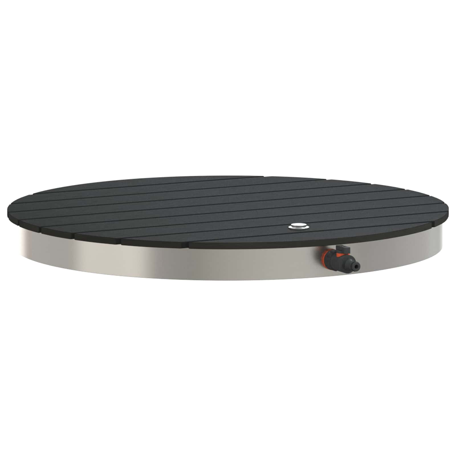 Vidaxl Anthrazit Garden Floor Shower Wpc And Stainless Steel 201 Anthracite