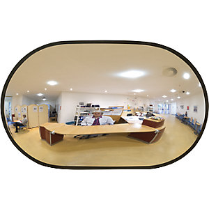 Raumspiegel Oval 2kg 520 x 320 x 85 mm Acrylglas Wandmontage - Image 4