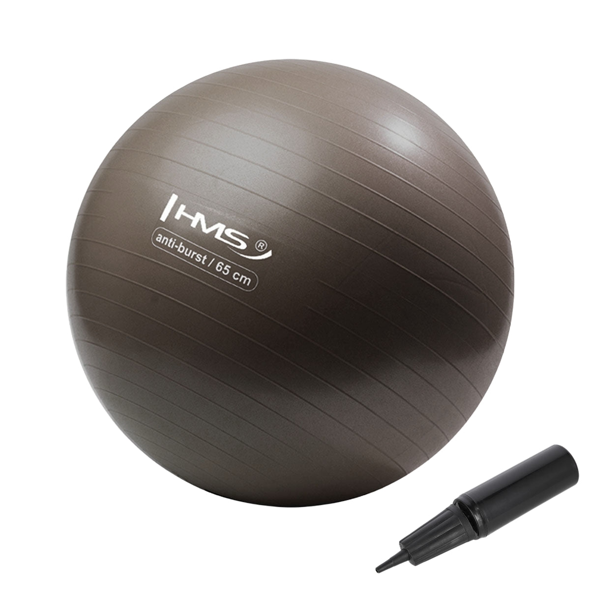 Northix Braun 65 Cm Anti-Burst-Gymnastikball Für Training Und Yoga