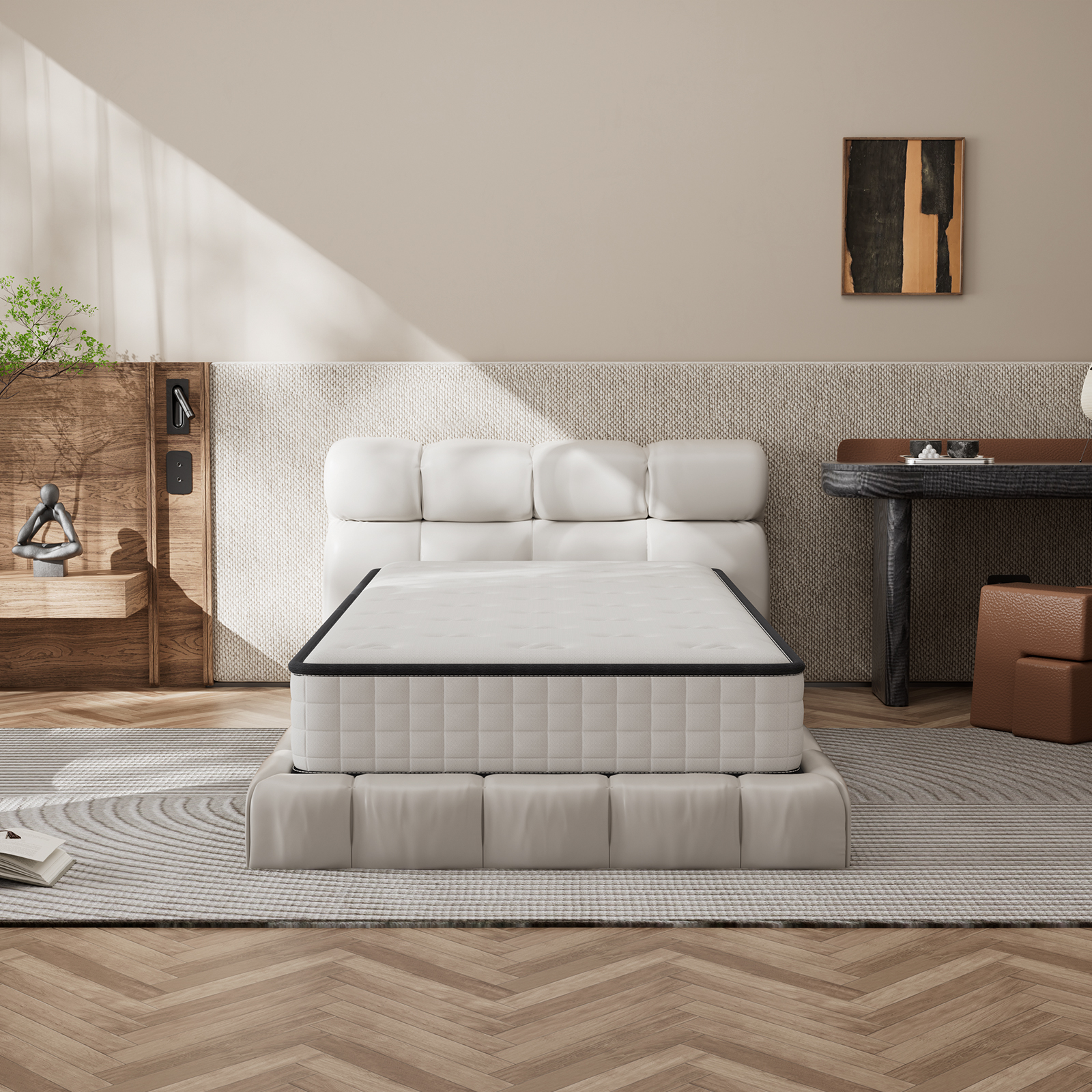 Matelas 90 X 200cm Mousse 22 Cm Et Mousse A Mémoire Matelas Parfait