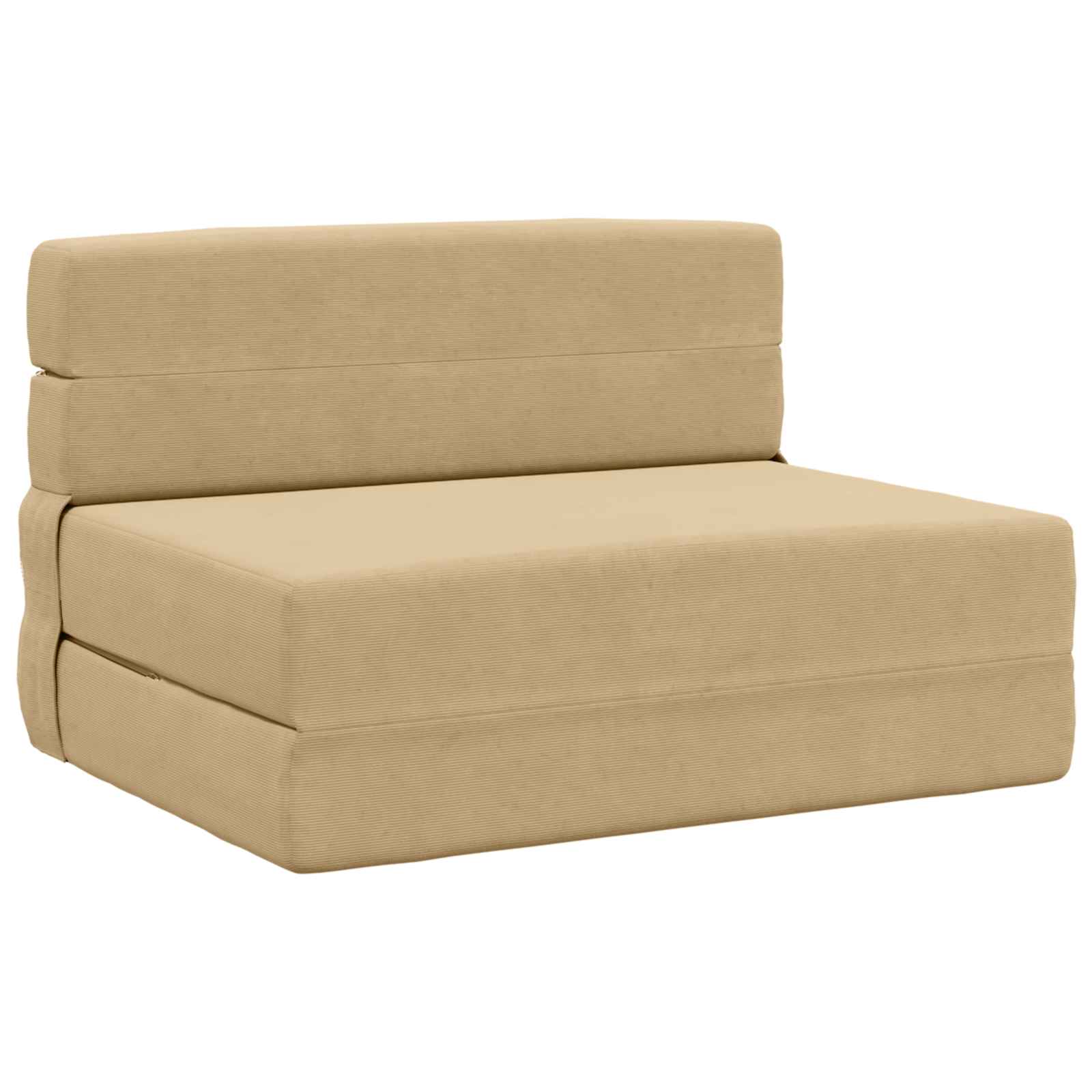 Foldable Sofa Bed Green Grey 70 X 80 X 60 Cm Fabric Vidaxl
