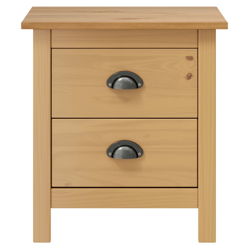 Table De Chevet Moderne Table De Nuit - 46x35x49,5 Cm Bois De Pin