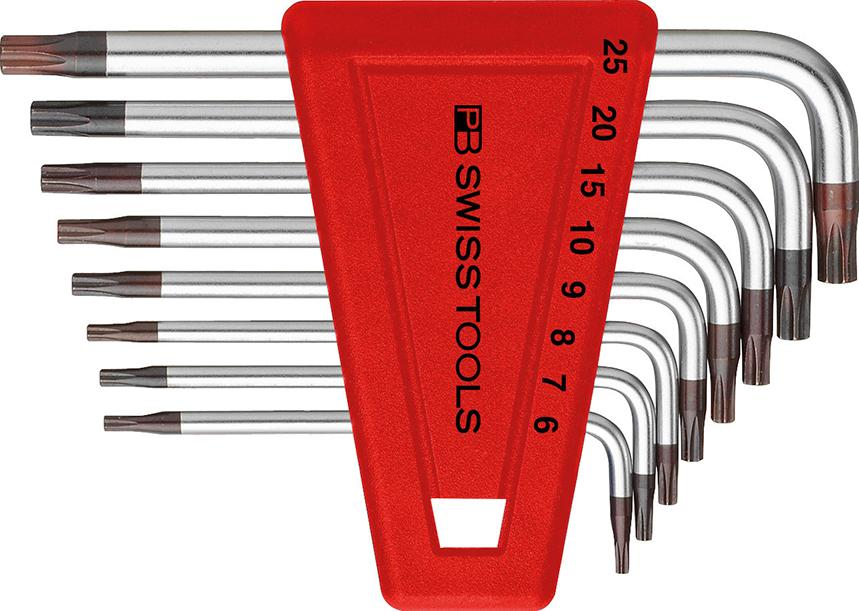 Pb Swiss Tools Pb Swisstools Winkelschraubendreher-Satz Im Kunststoffhalter, 8-Teilig T6-T25