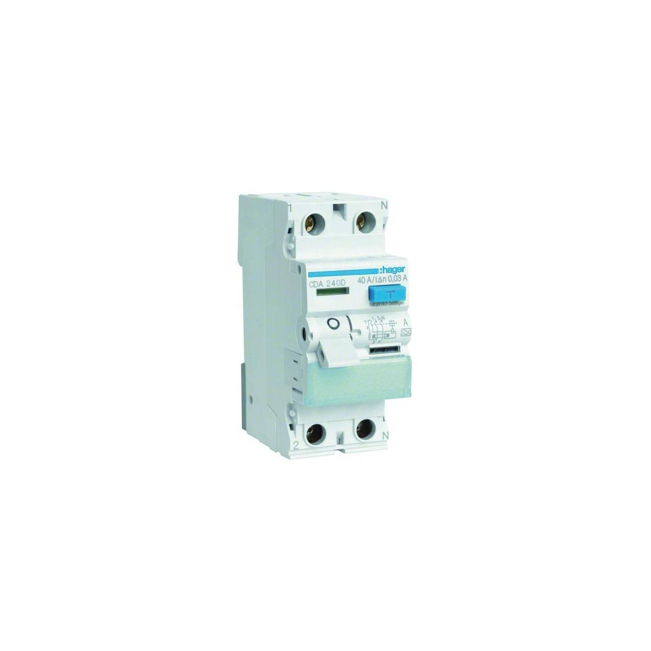 Hager Fi-Schutzschalter 2P,Typ A,40A,30 Ma,6Ka,Cda240d - Image 7