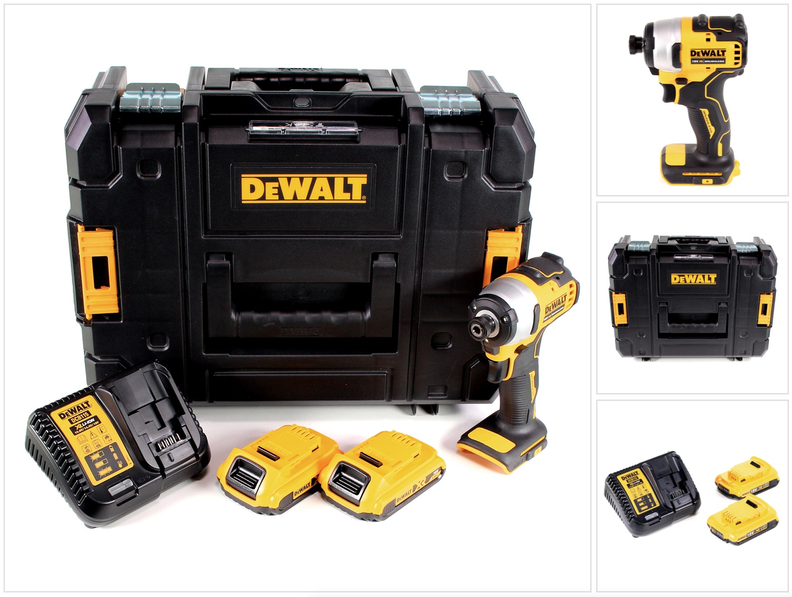 DeWALT DCF809D2T, Schlagschrauber, Pistolengriff, 1/4, Schwarz, Gelb, 3200 RPM, 190 Nm - Bild 4