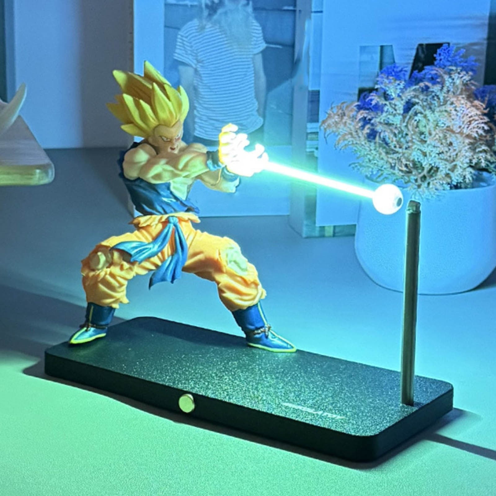 Eclairage Design – Lampe De Bureau Led Dragon Ball Z Goku Kamehameha – Éclairage Tactile – Boule D'Énergie Phosphorescente – Décoration Originale Anime