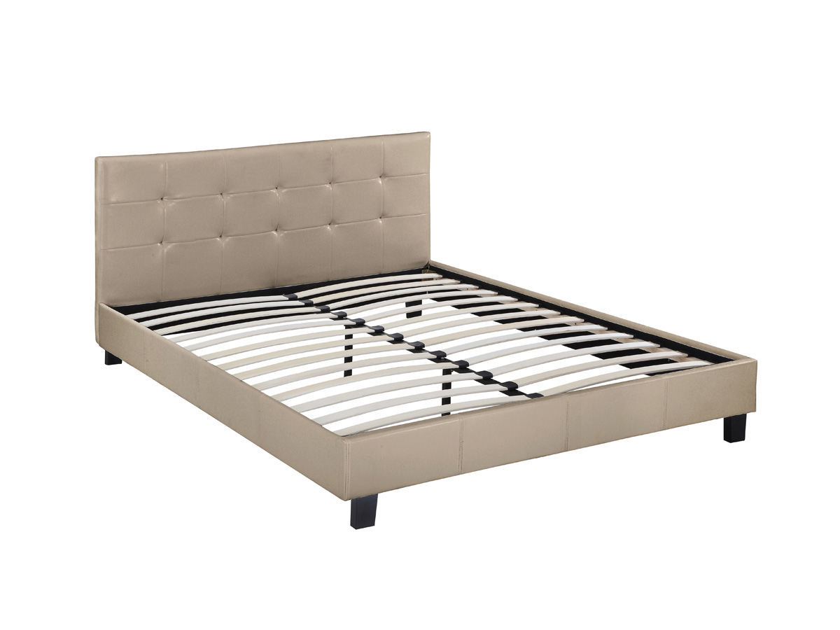 Habitat Et Jardin - Lit Double En Pvc 'julia' - 140 X 190 Cm - Taupe