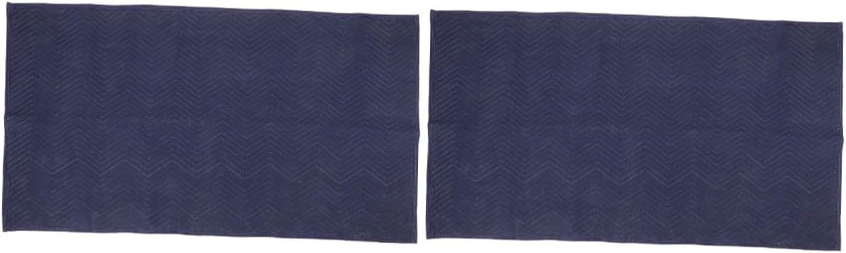 Tapis de déménagement antidérapant et anti-vibrations, lot de 2, bleu