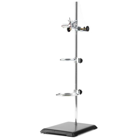 Support de laboratoire en fer pour flacon et instrument, 21,5 x 14 x 51 cm, lot de 5 pièces