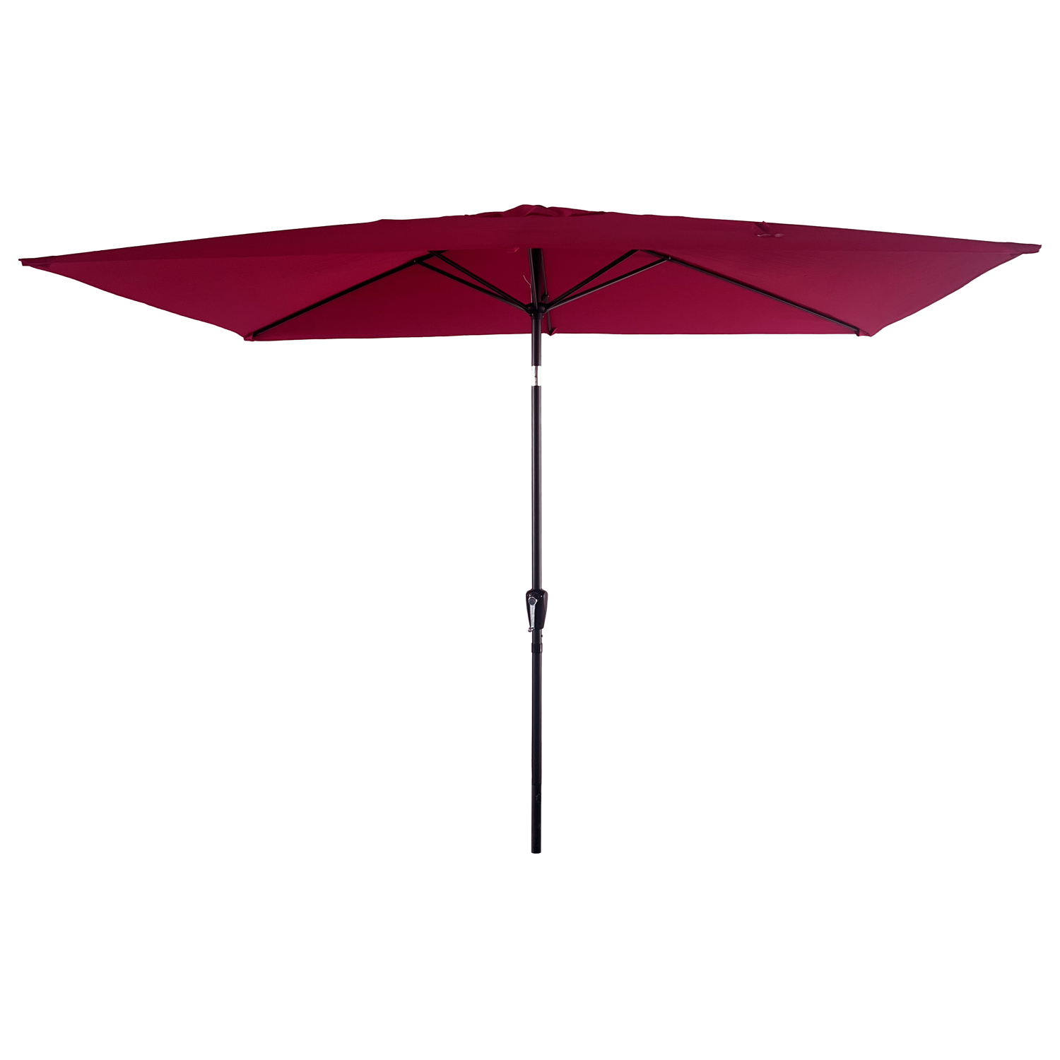Happy Garden – Parasol Droit Rectangulaire 2x3m Fuchsia – Mât En
